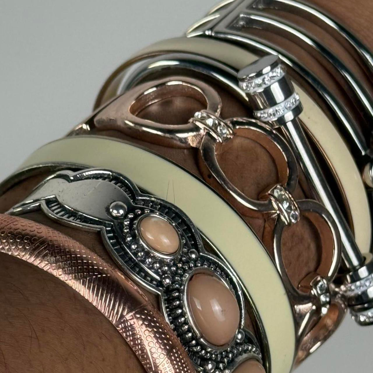 Multicolored Bangle Stack