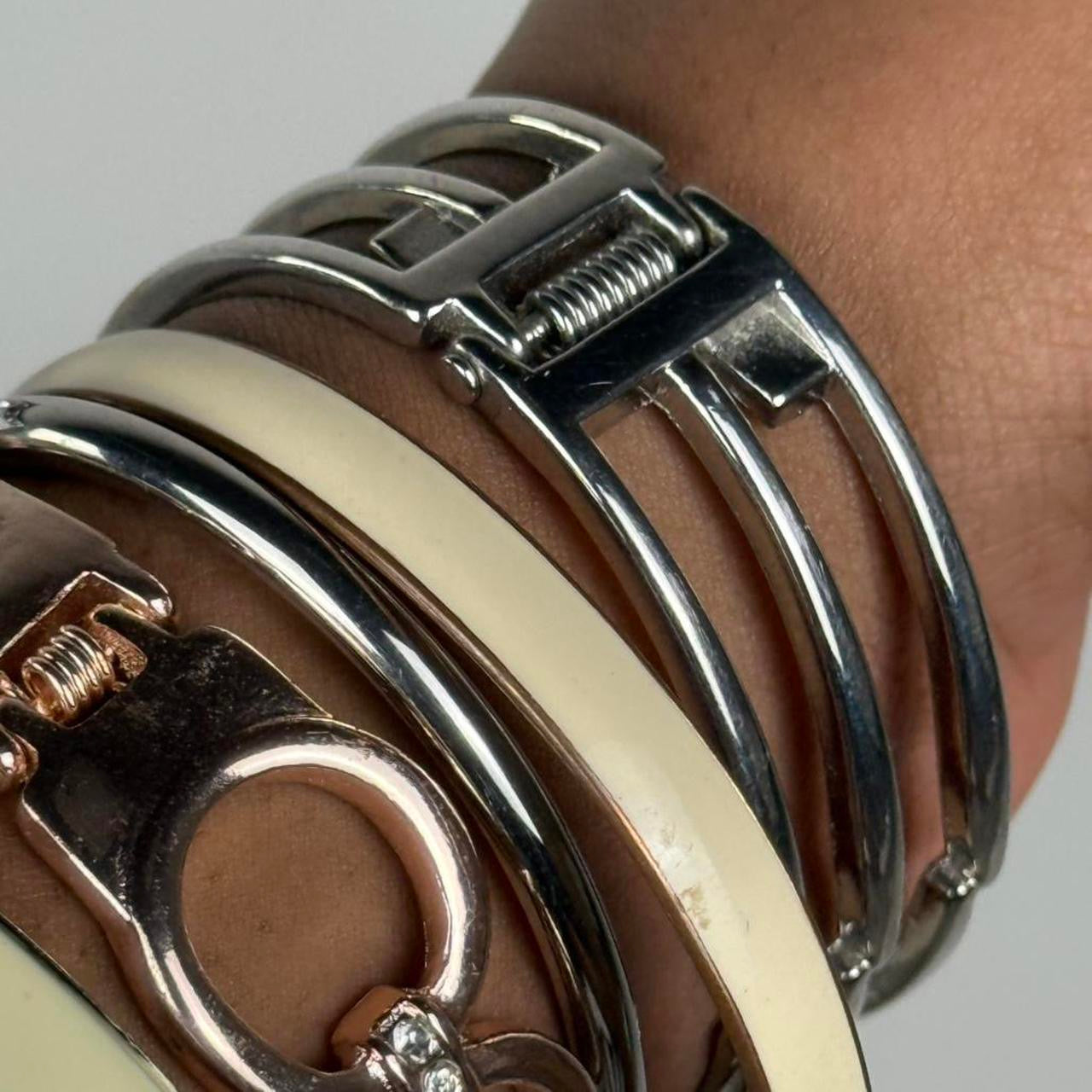 Multicolored Bangle Stack