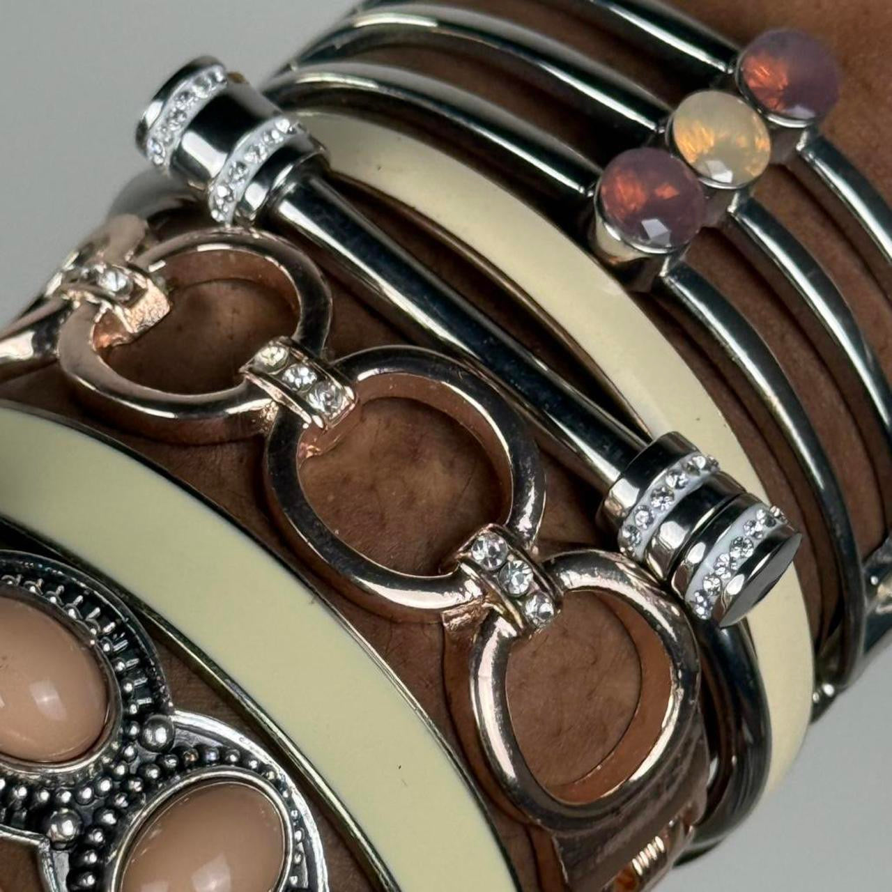 Multicolored Bangle Stack